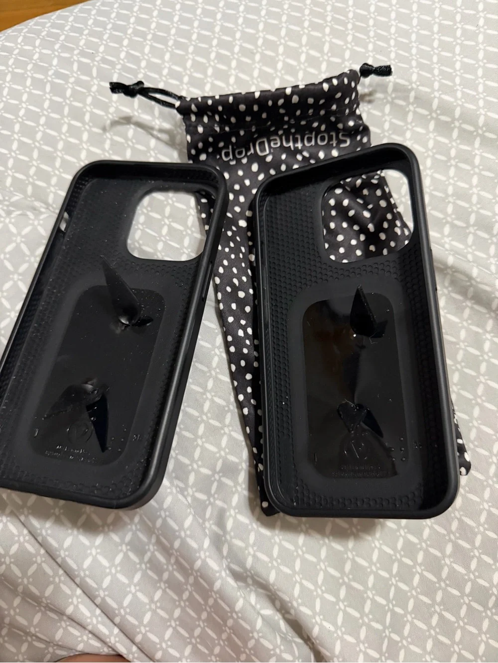 Loopy Case Black & Cream Dalmatian Spot Phone Cases with Loop Grip